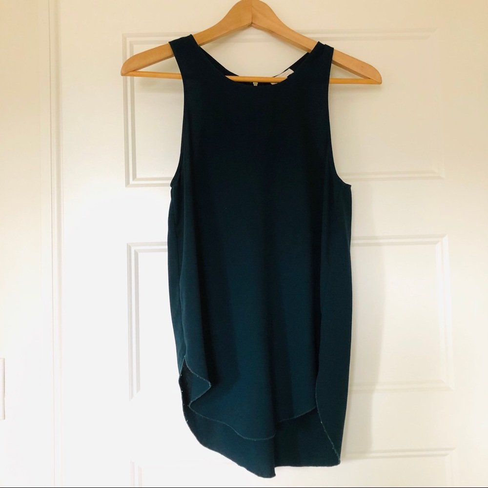 Aritzia Wilfred Sevres blouse in dark teal